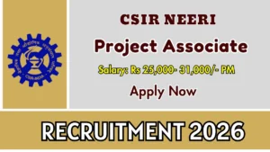 CSIR-NEERI Project Associate I Recruitment 2026