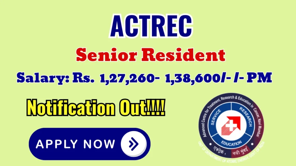 TMC Senior Resident Recruitment 2026