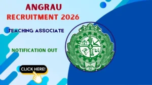 ANGRAU Teaching Associate Recruitment 2026