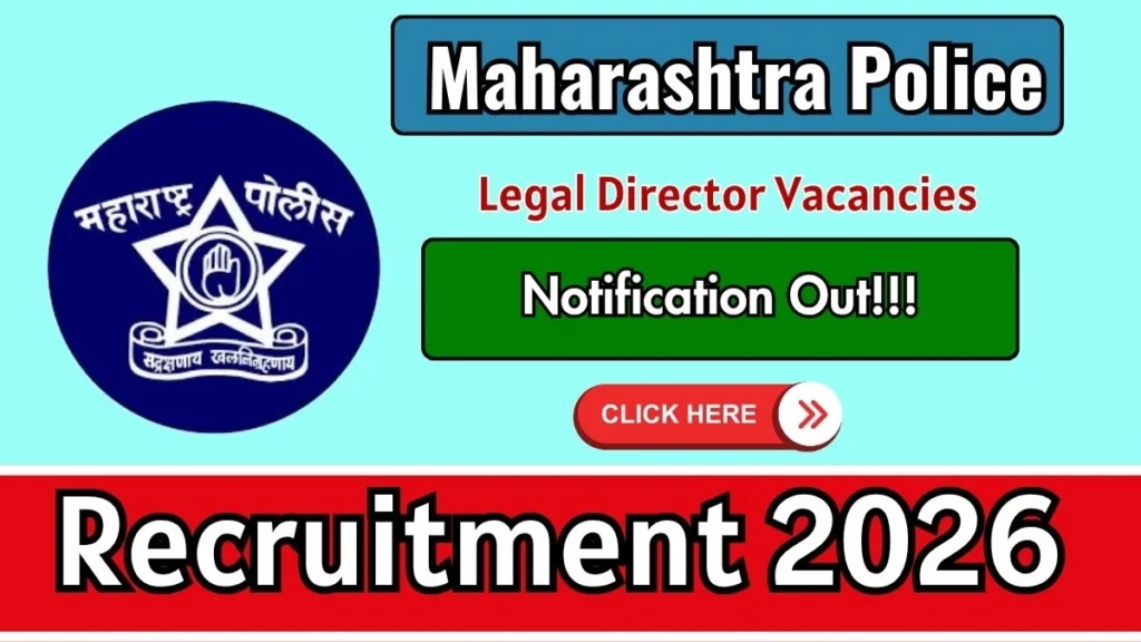 Maharashtra Police Legal Director Recruitment 2026