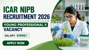 ICAR NIPB Young Professional II Recruitment 2026