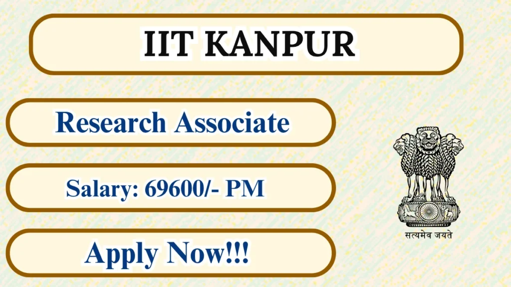 IIT Kanpur Research Associate Recruitment 2026