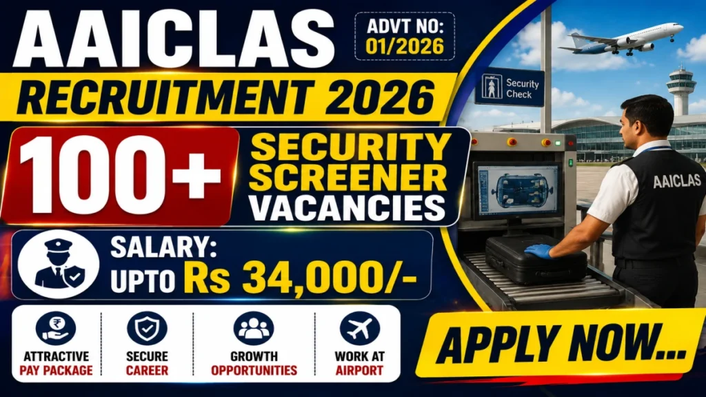 AAICLAS Security Screener Recruitment 2026 Notification Out