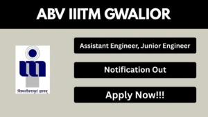 ABV IIITM Gwalior Recruitment 2026