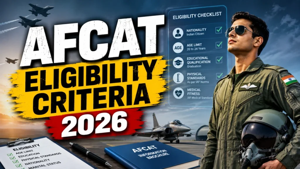AFCAT Eligibility Criteria 2026: Check Age Limit, Educational Qualification andPhysical Standards