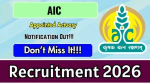 AIC Appointed Actuary Recruitment 2026