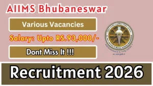 AIIMS Bhubaneswar Recruitment 2026 – Apply Offline for 06 Project Technical Support, Project Research Scientist Posts