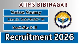 AIIMS Bibinagar Technician, DEO and More Recruitment 2026