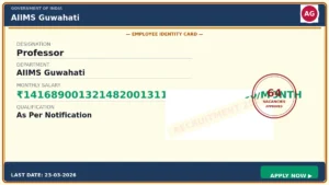 AIIMS Guwahati Faculty Recruitment 2026