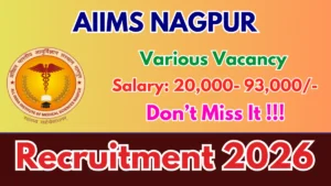 AIIMS Nagpur DEO, Project Nurse and More Recruitment 2026 – Apply Online for 07 Posts