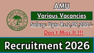 AMU Recruitment 2026 – Apply Offline for 13 System Manager, System Engineer and More Posts