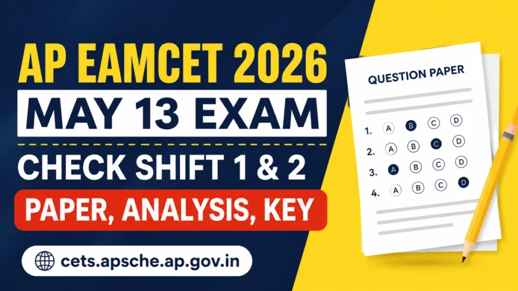 AP EAMCET 2026 May 13 Exam