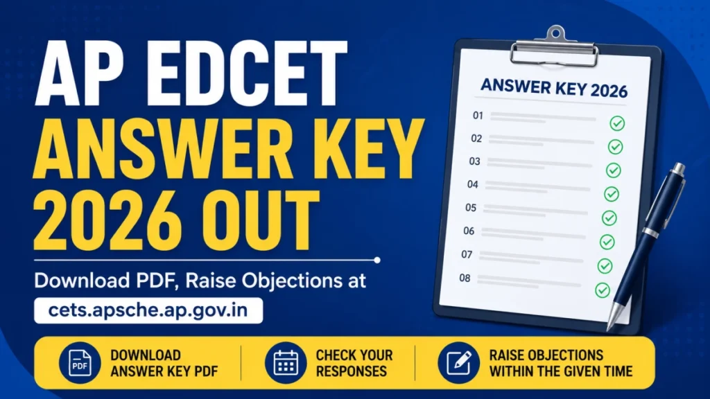 AP EDCET Answer Key 2026 Out