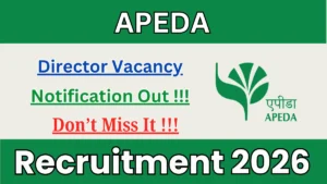 APEDA Director Recruitment 2026 – Apply Online