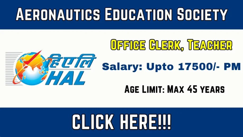 Aeronautics Education Society Recruitment 2026 Out