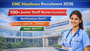 Apply Online for 108 Junior Staff Nurse Posts