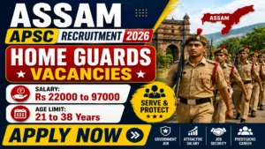 Assam APSC Home Guards Recruitment 2026 Notification Out