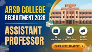 Atma Ram Sanatan Dharma College Assistant Professor Recruitment 2026 Out