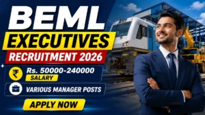 BEML Executives Recruitment 2026 – Apply Online for 18 Various Manager Posts