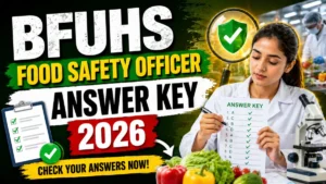 BFUHS Food Safety Officer Answer Key 2026 OUT