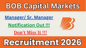 BOBCAPS Manager/ Sr. Manager – Product Recruitment 2026