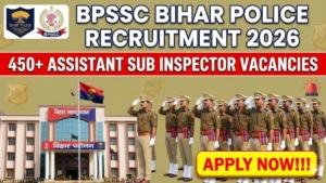 BPSSC Bihar Police Assistant Sub Inspector Recruitment 2026