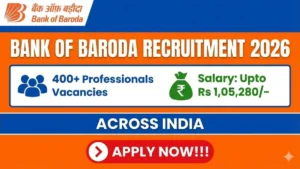 Bank of Baroda Professionals Recruitment 2026