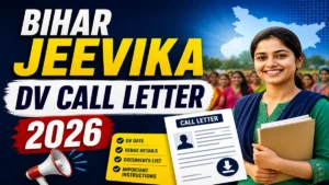 Bihar Jeevika DV Call Letter 2026 OUT @ brlps.in