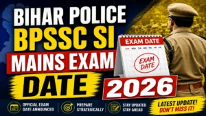 Bihar Police BPSSC SI Mains Exam Date 2026 (Out)