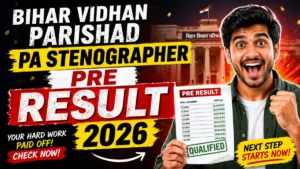 Bihar Vidhan Parishad PA, Stenographer Result 2026 OUT (Direct Link)