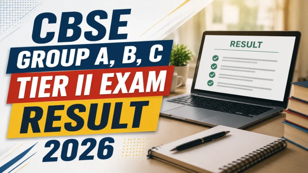 CBSE Group A, B, C Tier II Exam Result 2026 OUT (Direct Link)