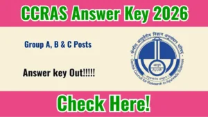 CCRAS Final Answer Key 2026 OUT