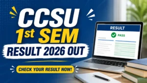 CCSU 1st Sem Result 2026 Out