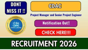 CDAC Recruitment 2026 – Walkin for 15 Project Manager and Senior Project Engineer Posts