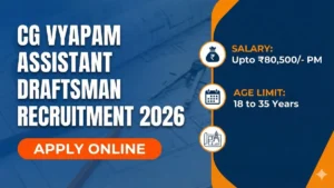 CG Vyapam Assistant Draftsman Recruitment 2026 Out
