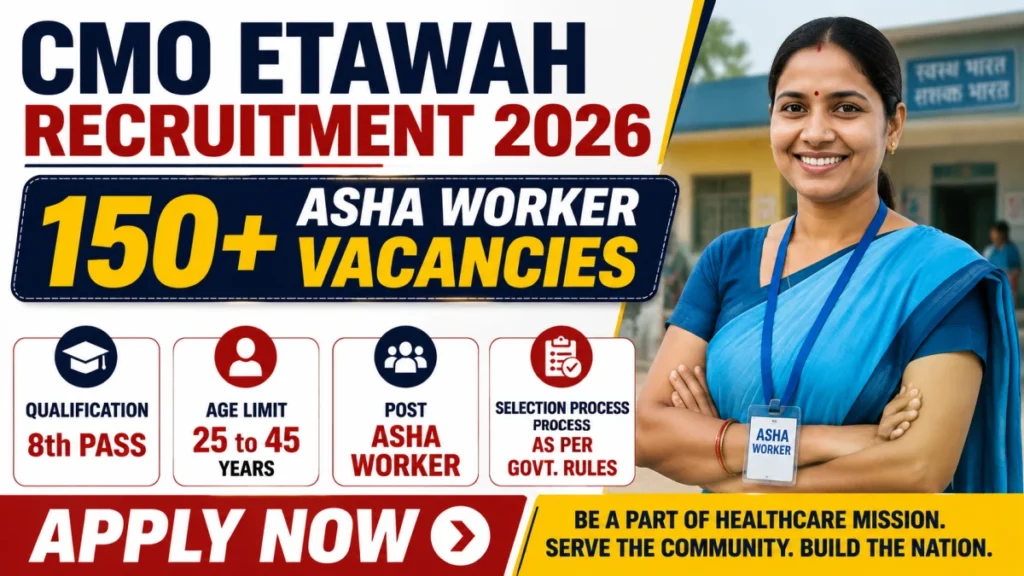 CMO Etawah Rural ASHA Worker Recruitment 2026