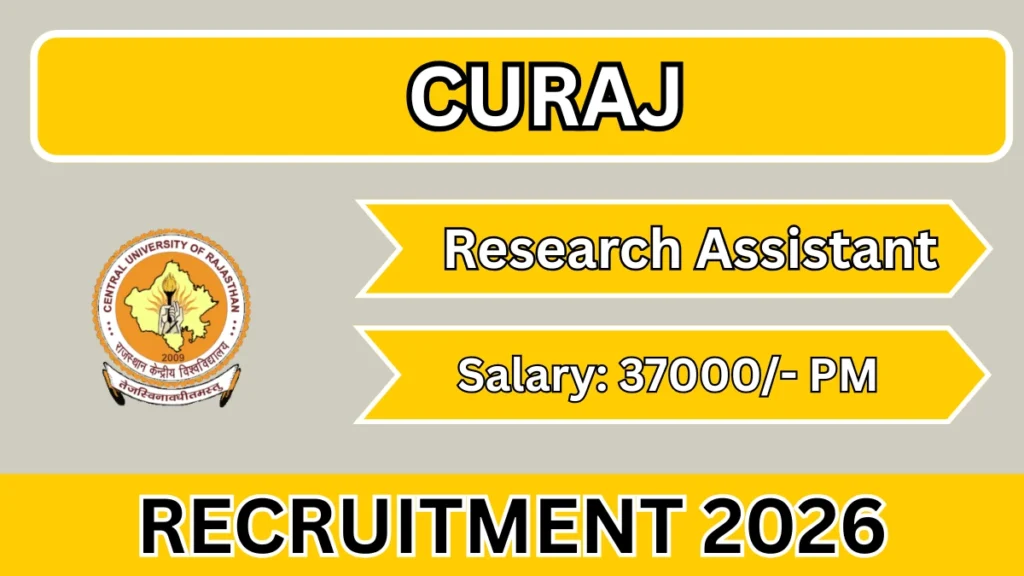 CURAJ Research Assistant Recruitment 2026