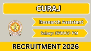 CURAJ Research Assistant Recruitment 2026