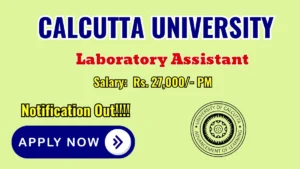 Calcutta University Laboratory Assistant Recruitment 2026