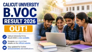Calicut University B.Voc Result 2026 Out