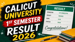 Calicut University Result 2026 for M.A 1st Semester