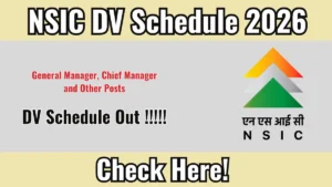 Check Document Verification Date @ nsic.co.in