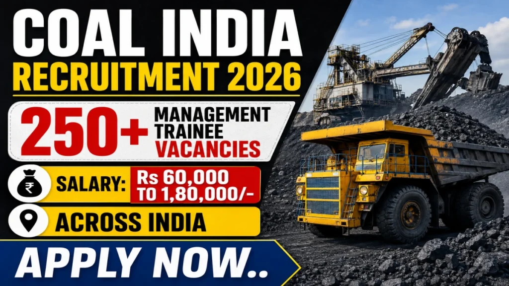 Coal India MT Recruitment 2026 Notification Out