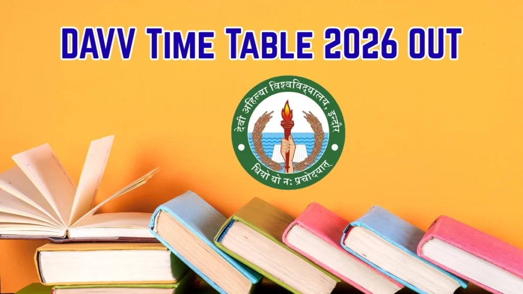 DAVV Time Table 2026 OUT