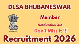 DLSA Bhubaneswar Member Recruitment 2026