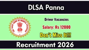 DLSA Panna Driver Recruitment 2026