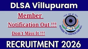 DLSA Villupuram Member Recruitment 2026