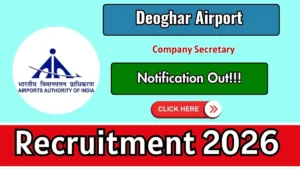 Deoghar Airport Company Secretary Recruitment 2026