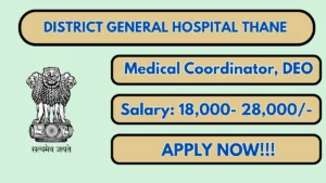 District General Hospital Thane Recruitment 2026