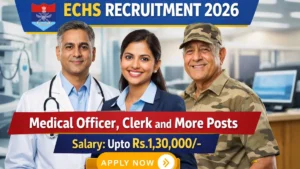 ECHS Recruitment 2026 – Apply Offline for 58 Medical Officer, Clerk and More Posts